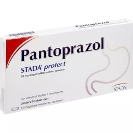 PANTOPRAZOL STADA zaščitite 20 mg enterično obložene tablete, 14 kosov