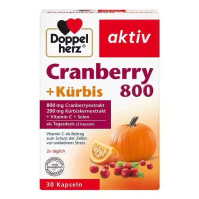 DOPPELHERZ Brusnica + buča kapsule, 30 kapsul