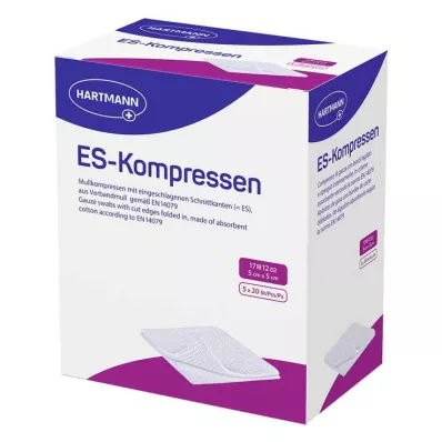 ES-Komprese sterilne 5x5 cm veliko pakiranje, 5x20 kosov ES-Komprese sterilne 5x5 cm veliko pakiranje, 5x20 kosov