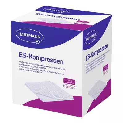 ES-KOMPRESSEN sterilno 7,5x7,5 cm 12x nepakirano pakiranje, 5X20 kosov