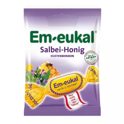 EM-EUKAL Žajbljevi medeni bonboni s sladkorjem, 75 g EM-EUKAL Žajbljevi medeni bonboni s sladkorjem, 75 g