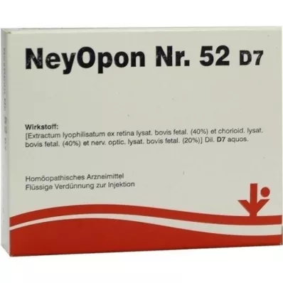 NEYOPON št. 52 D 7 ampul, 5X2 ml