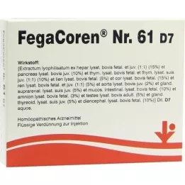 FEGACOREN št. 61 D 7 ampul, 5X2 ml