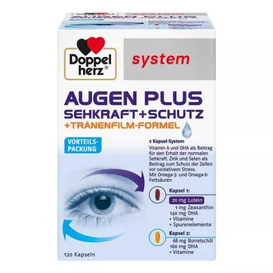 DOPPELHERZ Kapsule Eyes plus vision+protection system, 120 kosov