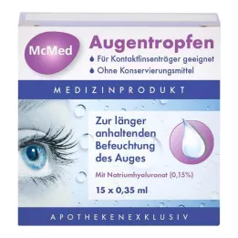 MCMED Kapljice za oči z enim odmerkom, 15X0,35 ml