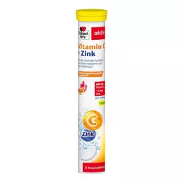 DOPPELHERZ Vitamin C+Cink šumeče tablete, 15 kosov