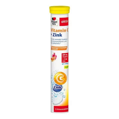 Doppelherz Vitamin C + Cink šumeče tablete, 15 kos Doppelherz Vitamin C + Cink šumeče tablete, 15 kos