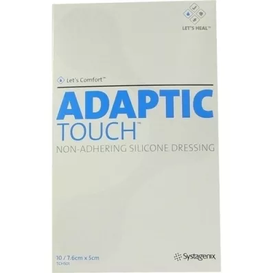 ADAPTIC Neprilagodljiva silikonska obloga za rane Touch 5x7,6 cm, 10 kosov