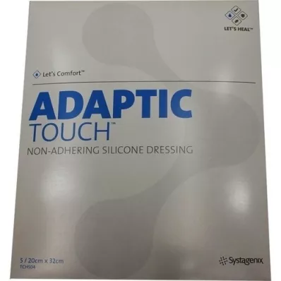 ADAPTIC Neprilagodljiva silikonska obloga za rane Touch 20x32 cm, 5 kosov