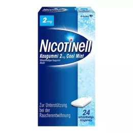 NICOTINELL Žvečilni gumi Cool Mint 2 mg, 24 kosov