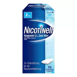 NICOTINELL Žvečilni gumi Cool Mint 2 mg, 96 kosov
