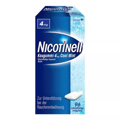 NICOTINELL Žvečilni gumi Cool Mint 4 mg, 96 kosov NICOTINELL Žvečilni gumi Cool Mint 4 mg, 96 kosov
