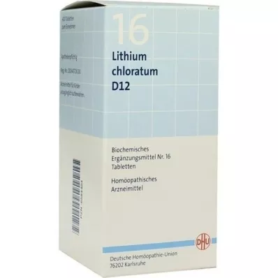 BIOCHEMIE DHU 16 Litijev kloratum D 12 tablet, 420 kosov