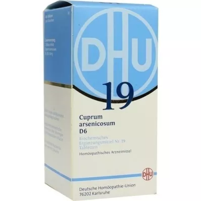 BIOCHEMIE DHU 19 Cuprum arsenicosum D 6 tablet, 420 kapsul