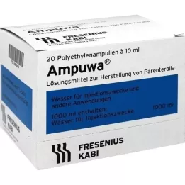 AMPUWA Plastične ampule za injiciranje/infuzijo, 20X10 ml