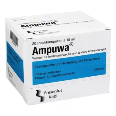 Ampuwa plastične ampule raztopina za injiciranje/infundiranje, 20X10 ml