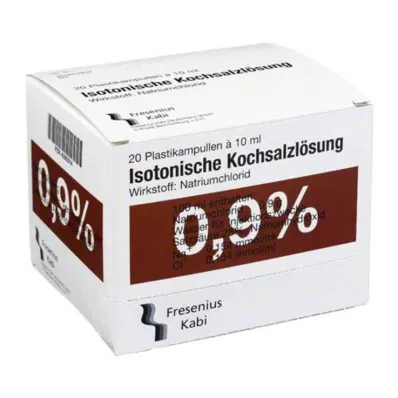 KOCHSALZLÖSUNG 0,9-odstotna injekcijska raztopina Pl.Fresenius, 20X10 ml KOCHSALZLÖSUNG 0,9-odstotna injekcijska raztopina Pl.Fresenius, 20X10 ml