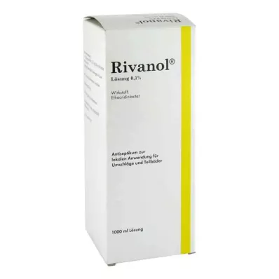 RIVANOL Raztopina 0,1 %, 1000 ml