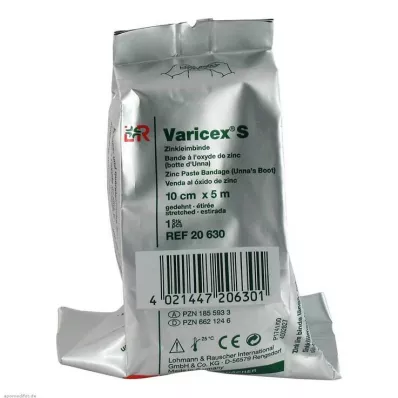 VARICEX S Cink lepilni povoj 10 cmx5 m, 1 kos