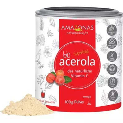 ACEROLA 100 % čisti organski naravni vitamin C v prahu, 100 g