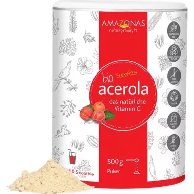 ACEROLA 100 % čisti organski naravni vitamin C v prahu, 500 g