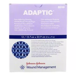 ADAPTIC 12,7x22,9 cm vlažna obloga za rane, 12 kosov