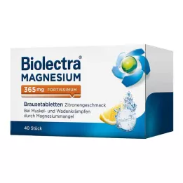 BIOLECTRA Magnezij 365 mg fortissimum limona, 40 kosov