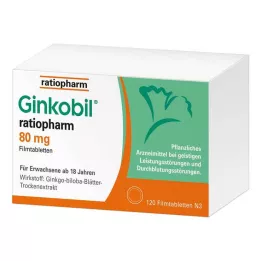 GINKOBIL-ratiopharm 80 mg filmsko obložene tablete, 120 kosov