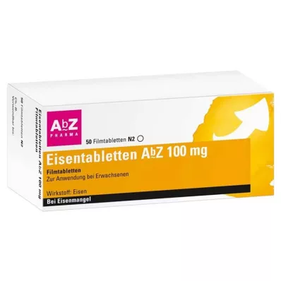 EISENTABLETTEN AbZ 100 mg filmsko obložene tablete, 50 kosov