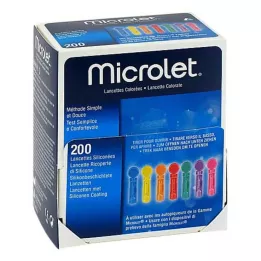 MICROLET Lancete barvne, 200 kosov