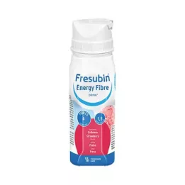 FRESUBIN ENERGY Vlaknine DRINK Steklenička za pitje z jagodami, 4X200 ml
