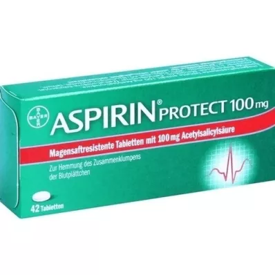 ASPIRIN Protect 100 mg enterijsko obložene tablete, 42 kosov