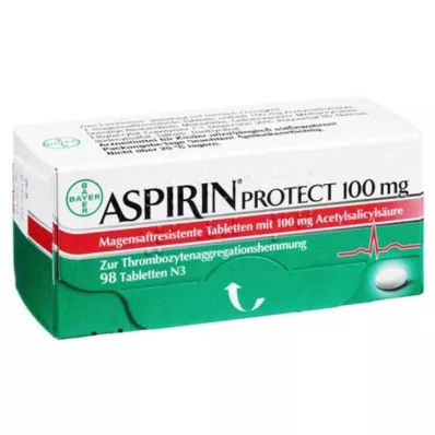 ASPIRIN Protect 100 mg enterijsko obložene tablete, 98 kosov