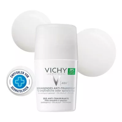 VICHY DEO Antiperspirant roll-on Sensitive 48h, 50 ml VICHY DEO Antiperspirant roll-on Sensitive 48h, 50 ml