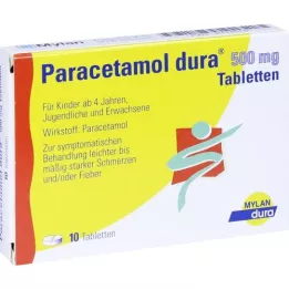 PARACETAMOL dura 500 mg tablete, 10 kosov