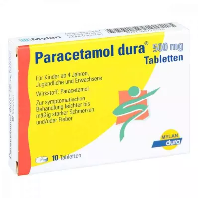 PARACETAMOL dura 500 mg tablete, 10 kosov