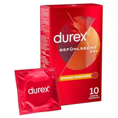 DUREX Zelo veliki kondomi Sensitive, 10 kosov