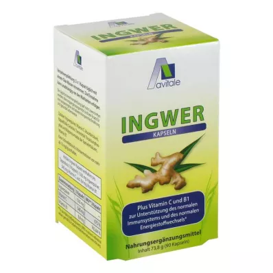 INGWER 500 mg kapsule+vitamin B1+C, 90 kosov INGWER 500 mg kapsule+vitamin B1+C, 90 kosov
