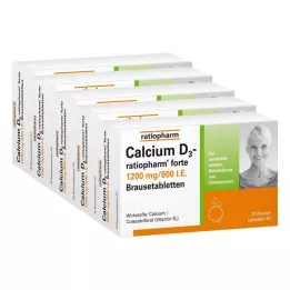 CALCIUM D3-ratiopharm forte šumeče tablete, 100 kosov