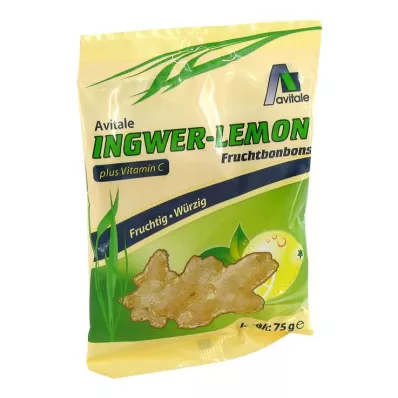 INGWER LEMON Bonboni+vitamin C, 75 g INGWER LEMON Bonboni+vitamin C, 75 g