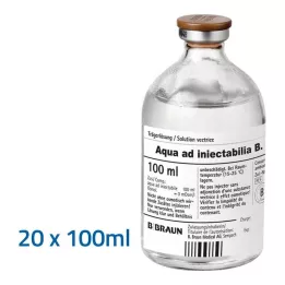 AQUA AD injectabilia raztopina za injiciranje, 20X100 ml
