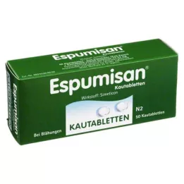 ESPUMISAN Žvečljive tablete, 50 kosov