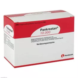 PANKREATAN 10.000 gastrorezistentnih trdih kapsul, 200 kosov