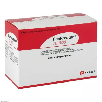 PANKREATAN 10.000 gastrorezistentnih trdih kapsul, 200 kosov