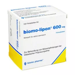 BIOMO-lipon 600 mg filmsko obložene tablete, 100 kosov