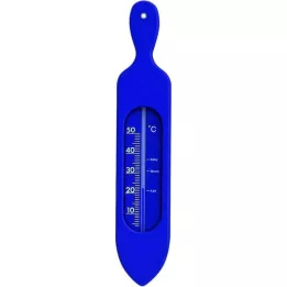 BADETHERMOMETER Plastika modra, 1 kos