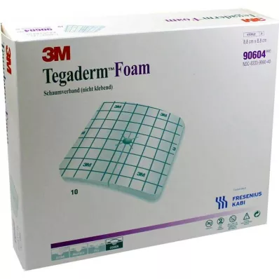Tegaderm Foam FK 8,8x8,8cm 90604, 10 kos Tegaderm Foam FK 8,8x8,8cm 90604, 10 kos