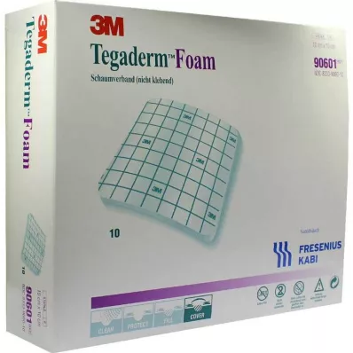 Tegaderm Foam FK 10x10cm 90601, 10 kos Tegaderm Foam FK 10x10cm 90601, 10 kos