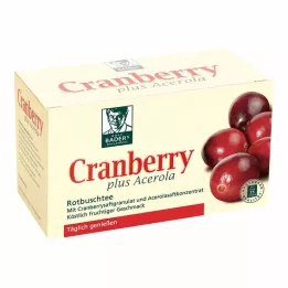 CRANBERRY ACEROLA Filtrirne vrečke Baders, 20 kosov