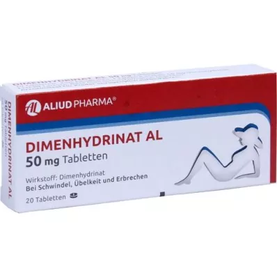 DIMENHYDRINAT AL 50 mg tablete, 20 kosov